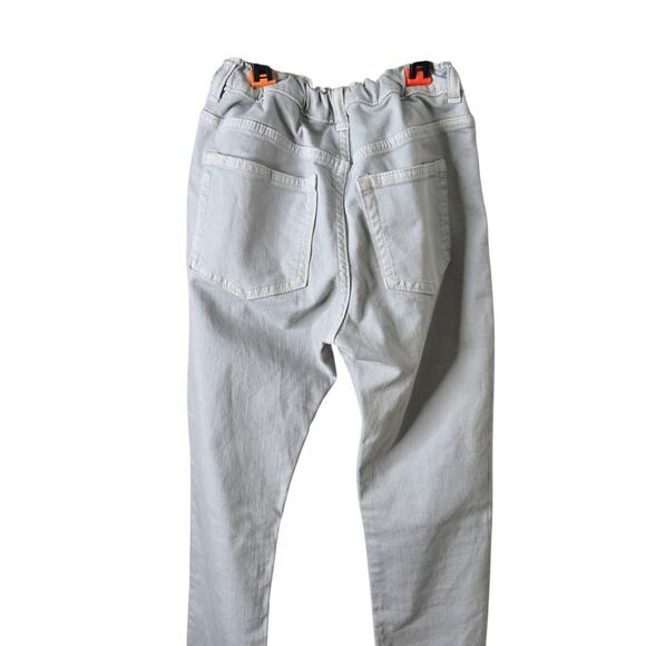 Gymboree Girls Skinny Jeans Size 12 Denim Cream Khaki‎ Adjustable Waist Stretch - Picture 4 of 8